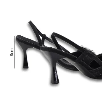 Elegant Denim Kitten Heels - Stylish Women's Pumps