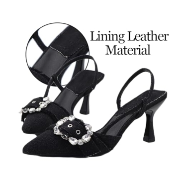 Elegant Denim Kitten Heels - Stylish Women's Pumps