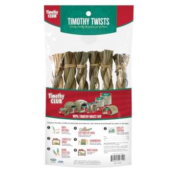 Oxbow Animal Health Timothy Club Timothy Twists 6 Count (Pack of 1)