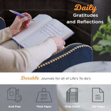 Classic Faux Leather Inspirational Journal Joshua 1:9