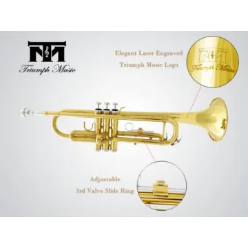 Quality Triumph Bb Trumpet Set for Beginners with Accessories