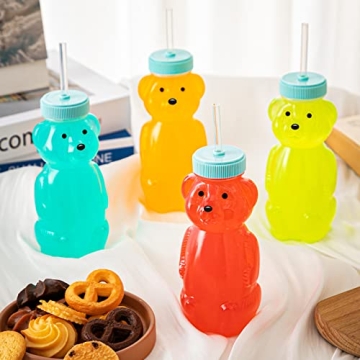 Cute Baby Bear Straw Cup Set for Toddlers