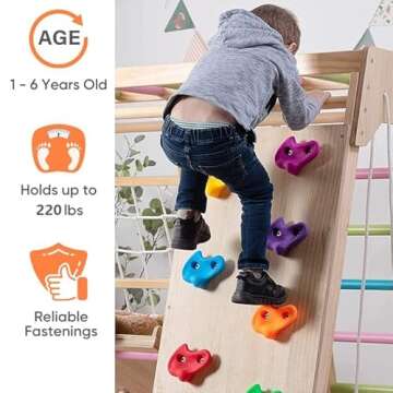 Avenlur Magnolia Indoor Playground 7-in-1 Jungle Gym Playset for Kids 2-6yrs - Slide, Climbing Wall, Rope Wall Climber, Monkey Bars, Swing - Waldorf and Montessori Style Wooden Climb Set. USA Company.