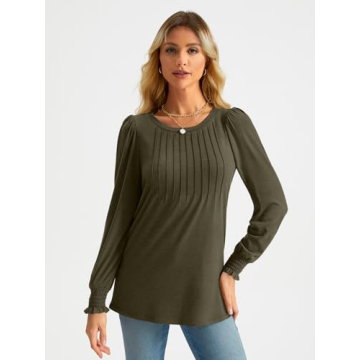 Trendy Long Sleeve Casual Tops for Women 2024