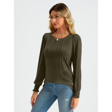 Trendy Long Sleeve Casual Tops for Women 2024