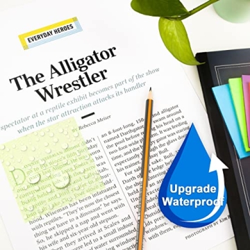 Transparent Sticky Notes 500 Pcs MIUTME Waterproof Memo Pads