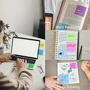 Transparent Sticky Notes 500 Pcs MIUTME Waterproof Memo Pads