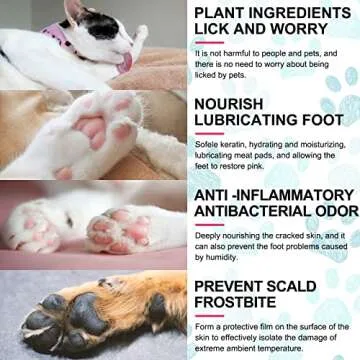 Dog Paw Balm 2.6Oz: Natural & Lick-Safe Paw Protector for Dogs and Cats