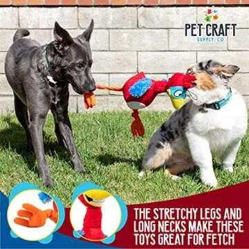 Giggling Puffin & Parrot Dog Toys for Fun Play