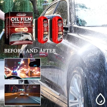 Universal Automotive Oil Film Cleaning Brush for Clarity