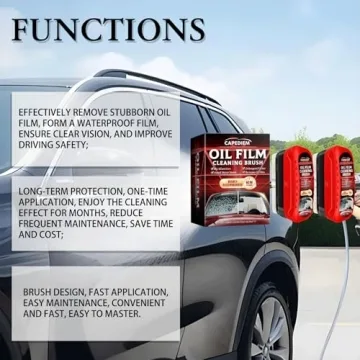 Universal Automotive Oil Film Cleaning Brush for Clarity