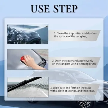 Universal Automotive Oil Film Cleaning Brush for Clarity