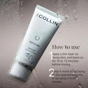 G.M. COLLIN Exfozyme Exfoliant | Creamy Enzymatic Exfoliant | Gentle Facial Scrub for Sensitive and Dry Skin | Exfoliating Face Wash | All Skin Types