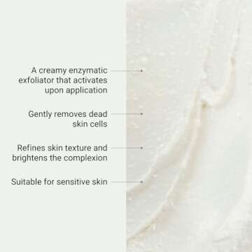 G.M. COLLIN Exfozyme Exfoliant | Creamy Enzymatic Exfoliant | Gentle Facial Scrub for Sensitive and Dry Skin | Exfoliating Face Wash | All Skin Types