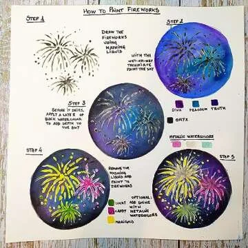 Prima Marketing Art Philosophy Metallic Accents Semi-Watercolor Paint -12 Cakes & Brush 655350592974 Metallic Accent Watercolors