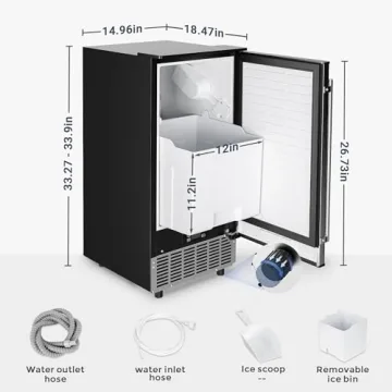 ICEVIVAL Ice Maker Machine - 80Lbs Daily Output