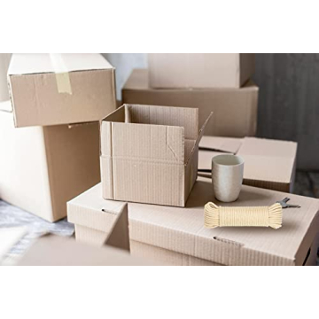 SteadMax 100ft Natural Cotton Rope for DIY and Outdoors