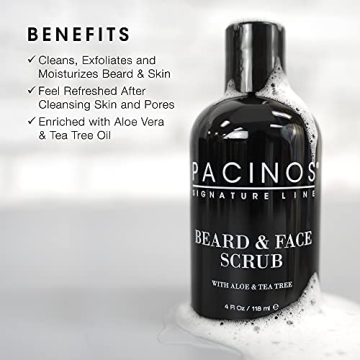 Pacinos Beard and Face Exfoliating Scrub for Men
