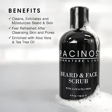Pacinos Beard and Face Exfoliating Scrub for Men