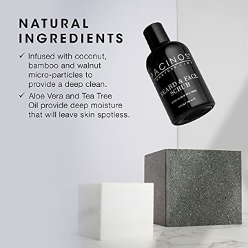 Pacinos Beard and Face Exfoliating Scrub for Men