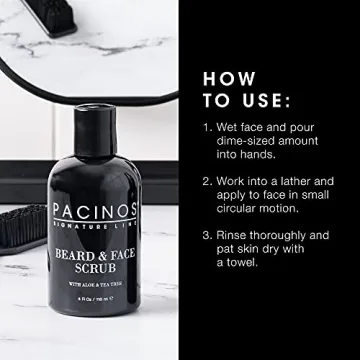 Pacinos Beard and Face Exfoliating Scrub for Men