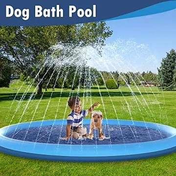 Raxurt Splash Pad 67in Durable Anti-Slip Outdoor Water Fun