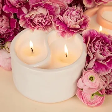 Paddywax Yin Yang Candle Black Salt Teakwood 11-Ounce