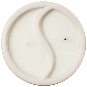 Paddywax Yin Yang Candle Black Salt Teakwood 11-Ounce