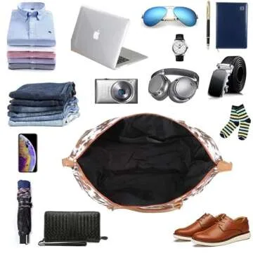 Stylish Brindle Cowhide Weekender Bag for Travel