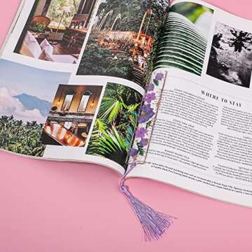 Cobee Dried Flower Bookmarks - Unique, Handmade Floral Page Markers