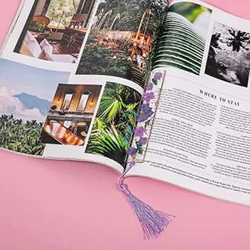 Cobee Dried Flower Bookmarks - Unique, Handmade Floral Page Markers