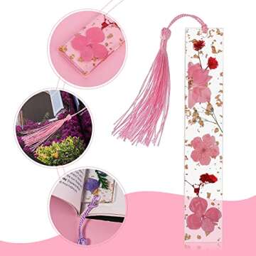 Cobee Dried Flower Bookmarks - Unique, Handmade Floral Page Markers