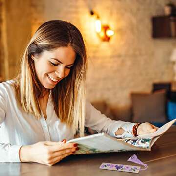 Cobee Dried Flower Bookmarks - Unique, Handmade Floral Page Markers