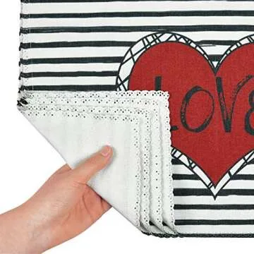 ASPMIZ Valentine's Day Placemats Set - Stylish Table Mats