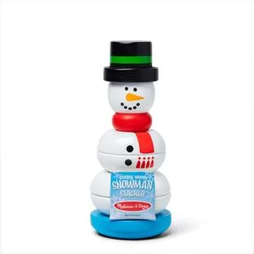 Melissa & Doug Snowman Stacker Wooden Toddler Toy