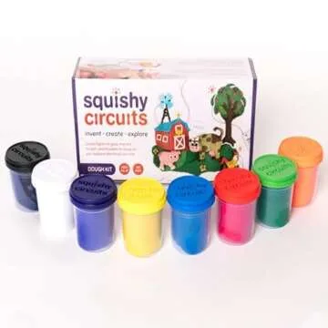 Squishy Circuits Dough Kit - Explore Electrical Circuits with Play Dough - STEM Science Kits for Kid...