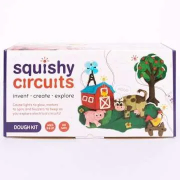 Squishy Circuits Dough Kit - Explore Electrical Circuits with Play Dough - STEM Science Kits for Kids Age 8-12 - Fun and Educational at Home, Classrooms, Camps, and More!