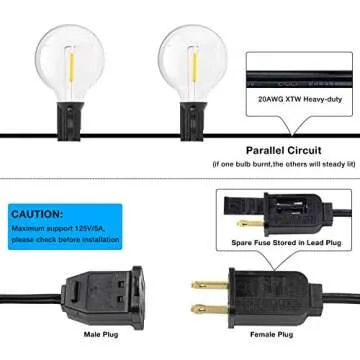 Pikapi LED String Lights for Indoor and Outdoor Decor