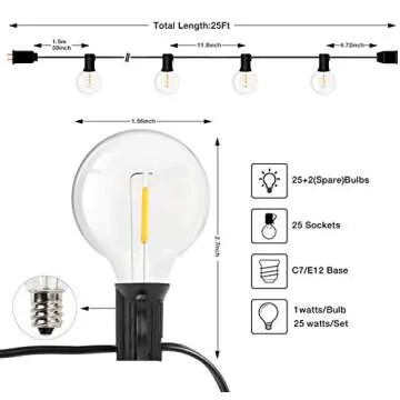 Pikapi LED String Lights for Indoor and Outdoor Decor