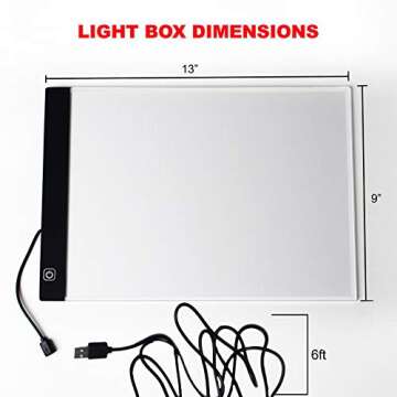 Light Box for Tracing - Portable & Eye-Friendly Pad