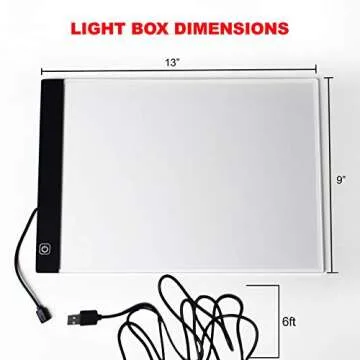 Light Box for Tracing - Portable & Eye-Friendly Pad