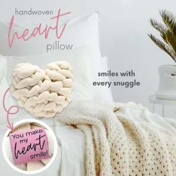 Boxzie You are Loved Gift Box Set for Women, Unique I Love You Gifts for Her, Sending Hugs Care Package - Basket with Pillow, Candle, Soap for Mom, Wife, Daughter, Sister, Best Friend, Grandma