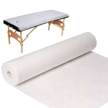 Disposable Non-Woven Bed Sheet 31.5" X 70" 30gms For Massage, Spa, Tattoo and Exam tables (1 Roll 50 sheets)