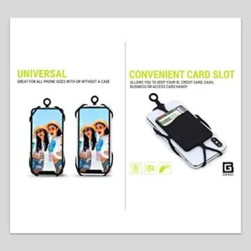 Gear Beast Universal Crossbody Pocket Cell Phone Lanyard