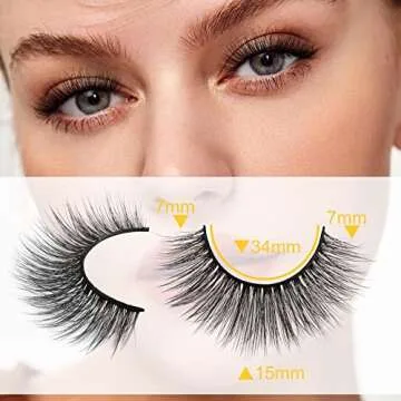 Newcally Fluffy Faux Mink Eyelashes - 14 Pairs Pack