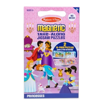 Melissa & Doug Magnetic Princess Puzzles: Travel-Friendly Fun for Kids