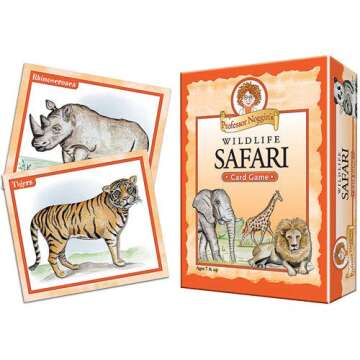 Professor Noggin's Wildlife Safari - A Educational Trivia Based Card Game For Kids