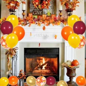 Fall Balloons for Thanksgiving Parties and Baby Showers