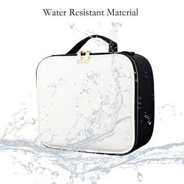 Compact Idearsen Travel Makeup Bag - Stylish & Practical