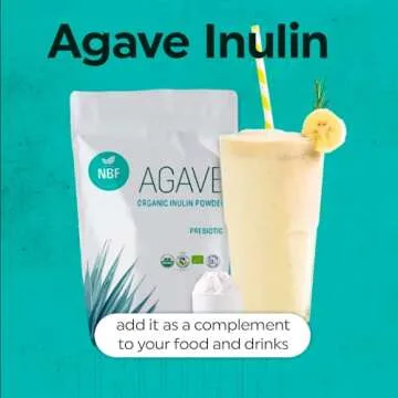 Organic Agave Inulin Powder for Gut Support - 16 Oz